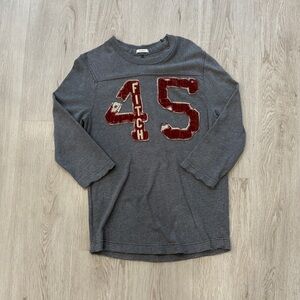 Vintage Abercrombie & Fitch Muscle Fit Distressed Patch Long sleeve Tee